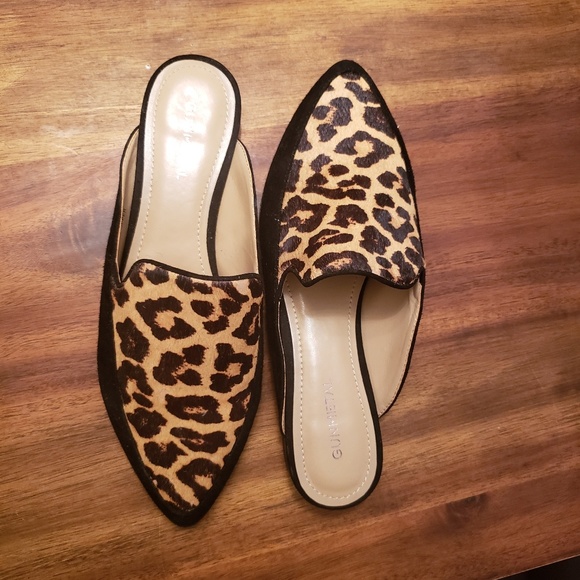 Gunmetal Carlen Leopard Mule - Picture 2 of 3